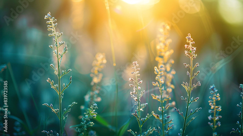 sunset in the field
