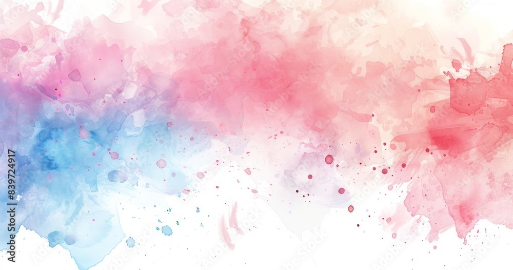 Soft pastel background with white space, watercolor splash clip art, cute simple, soft colors, white isolated background Soft pastel background with white space, watercolor splash clip art, cute simple, soft colors, white isolated background