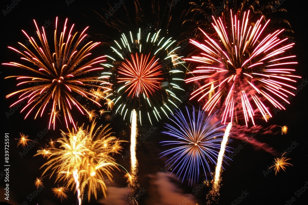 Brazil s independence day celebration spectacular fireworks illuminating the night sky Brazil s independence day celebration spectacular fireworks illuminating the night sky