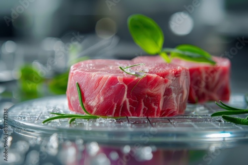 Lab grown stem cell meat innovative cruelty free photo