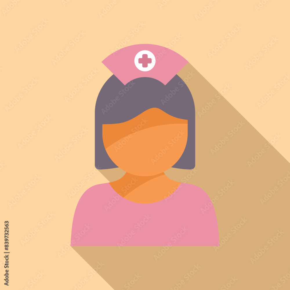 Medical professional wearing a uniform and a hat with a cross, symbolizing healthcare Medical professional wearing a uniform and a hat with a cross, symbolizing healthcare
