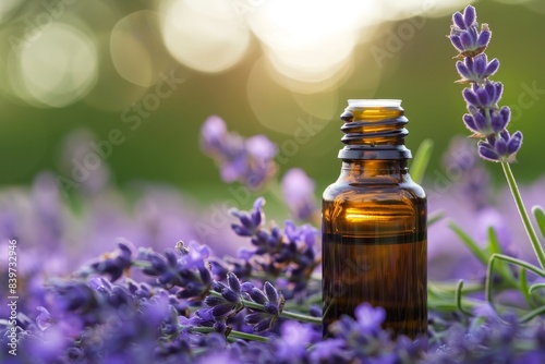 Lavender essential oil for beauty and deodorizing Stock photo