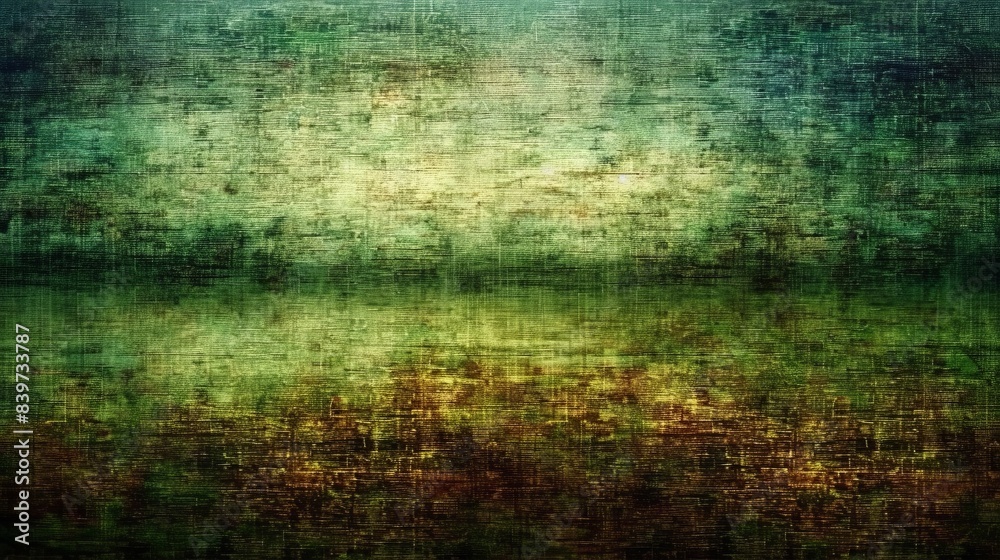 Obraz premium Artistic grunge on solid spring green background, generated with AI