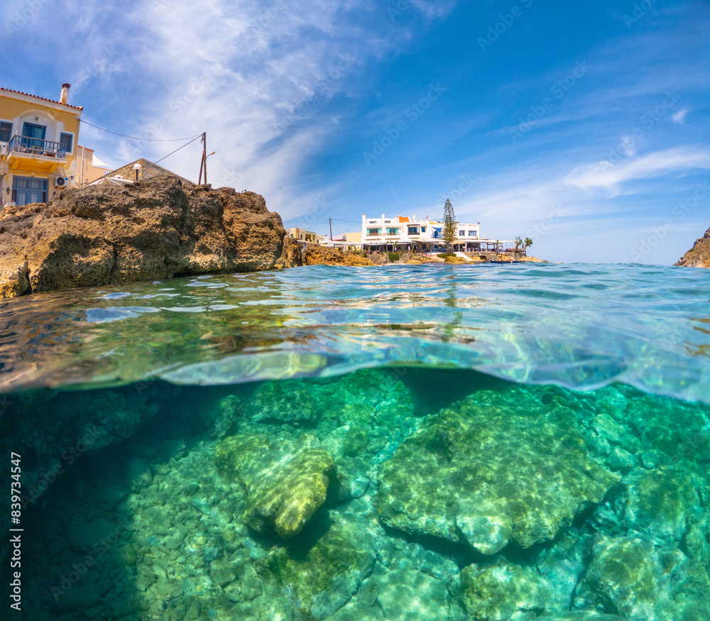 Small traditional fishing village of Mochlos, Crete, Greece. Small traditional fishing village of Mochlos, Crete, Greece.