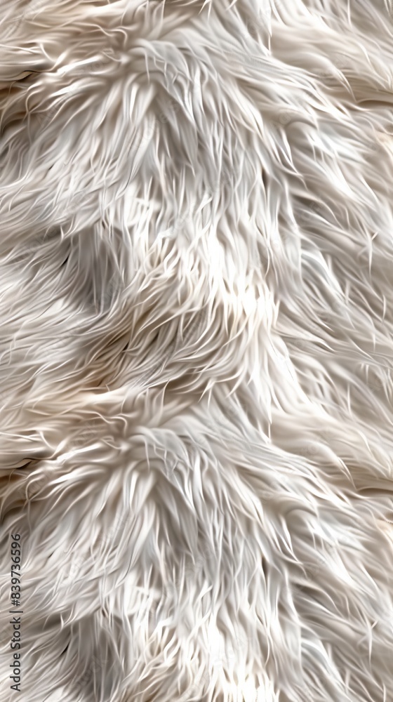Fototapeta premium Realistic fur seamless pattern featuring cow patches light colors, generated with AI