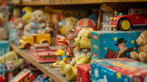 A collection of vintage toys and games triggering memories of childhood for older individuals © Justlight