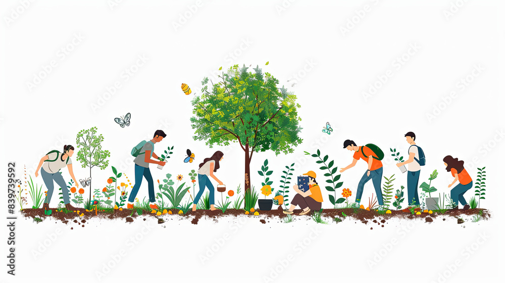 Fototapeta premium Eco-Friendly Community