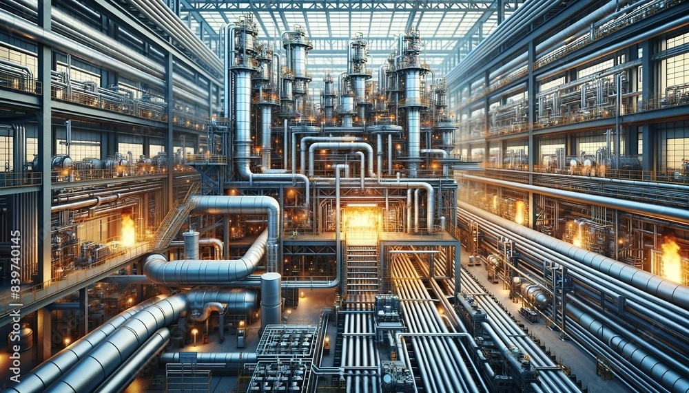 Industrial Petrochemical Plant Pipeline - Generative AI Industrial Petrochemical Plant Pipeline - Generative AI