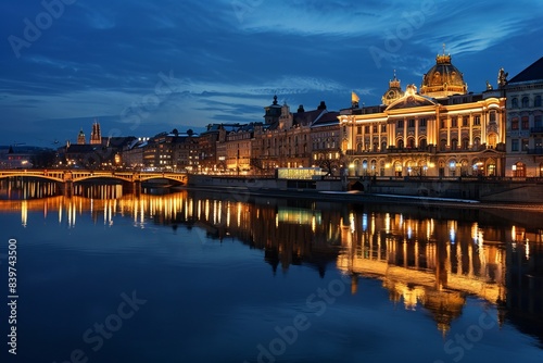 Obraz na płótnie Opera & Panorama w salonie