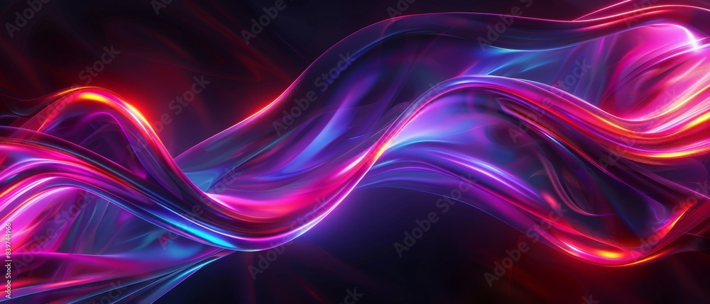 Abstract gradient background. Minimalist style cover template with vibrant perspective 3d geometric prism shapes collection. Ideal design for social media, cover, banner, flyer