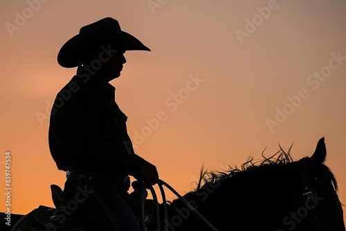 rodeo cowboy silhouette 