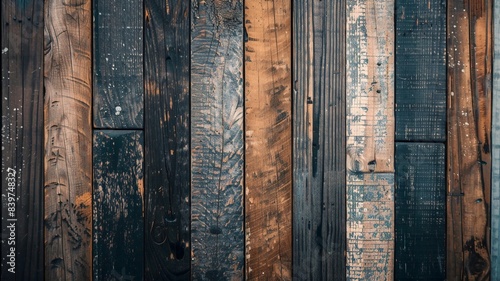 Wooden texture background. Vintage parquet panel floor. Empty old oak wallpaperv photo