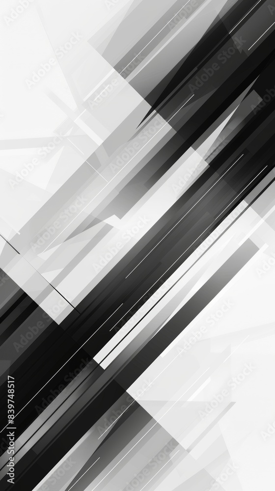 Abstract grey  background. Minimalist style cover template with vibrant perspective 3d geometric shapes collection. Ideal design for social media, cover, banner, flyer