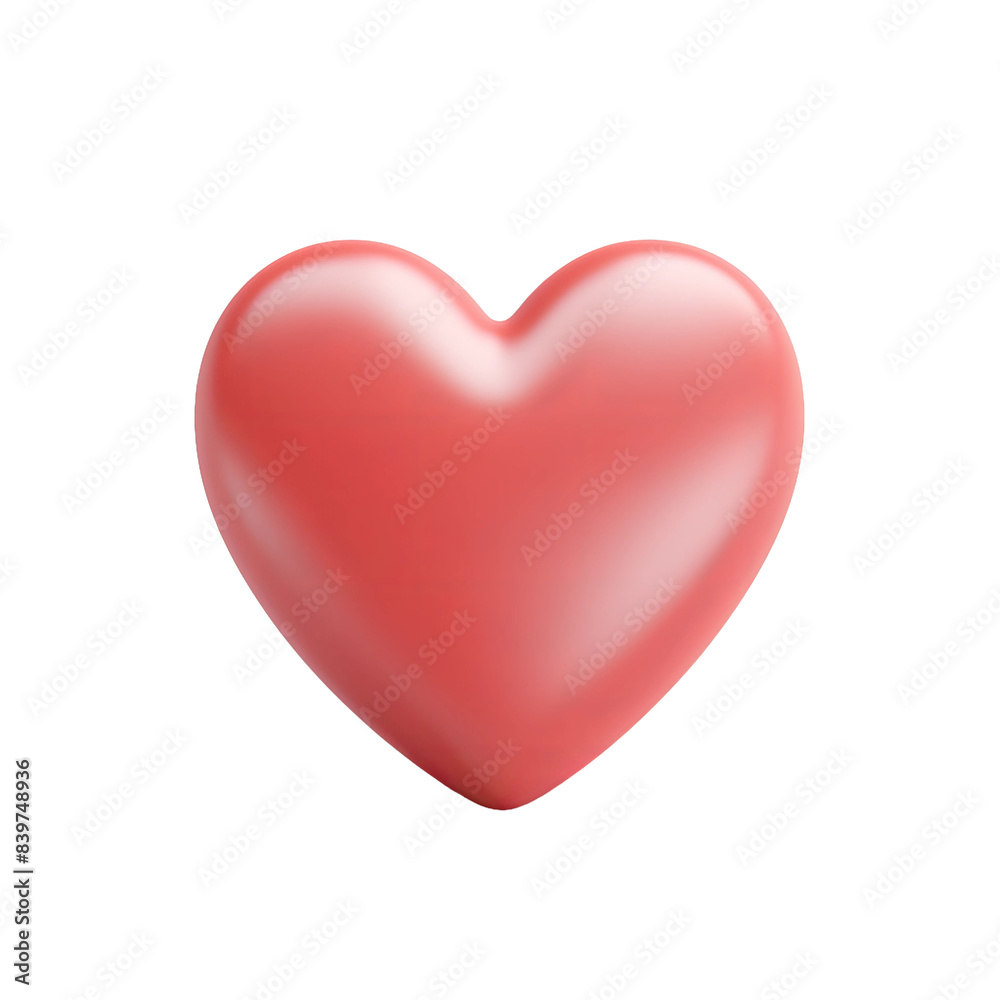 red heart isolated on white red heart isolated on white