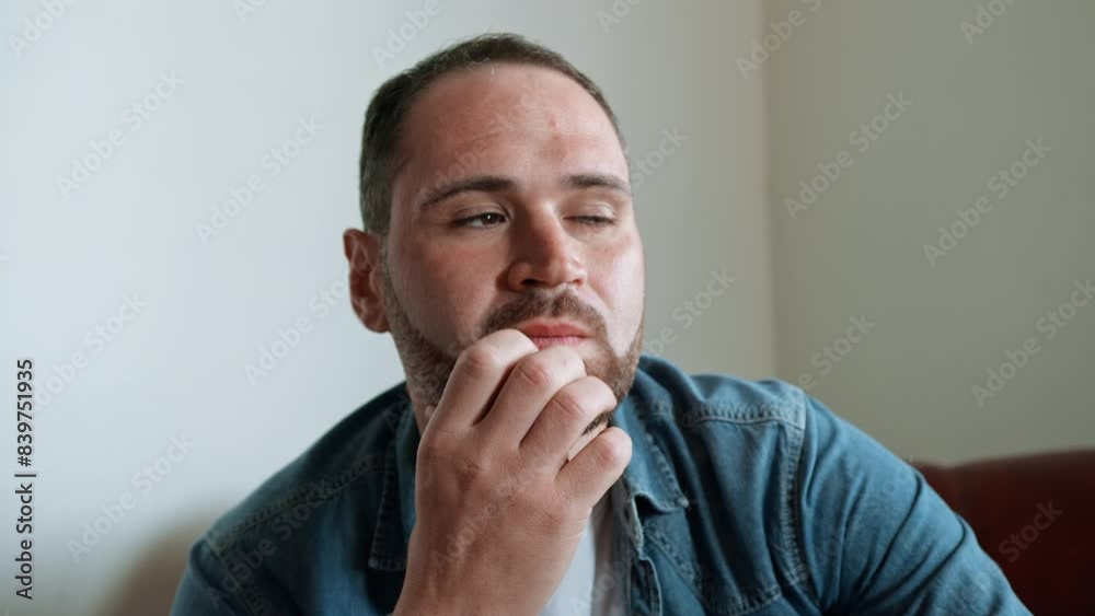 Man Trying To Wake Up His Creativity Man Trying To Wake Up His Creativity
