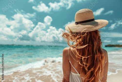 Woman on beach in summer  © master old