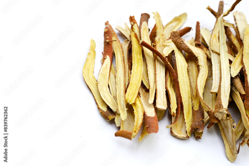 Liquorice sliced on white background. Liquorice sliced on white background.