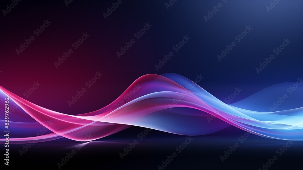 Fluid Abstract Waves with Gradients of Red, Blue, and Pink. Fluid Abstract Waves with Gradients of Red, Blue, and Pink.