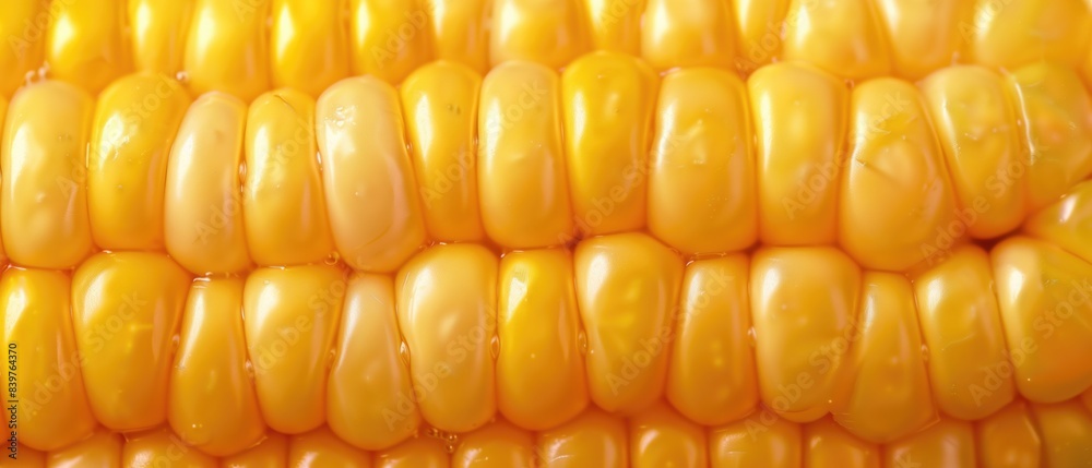 Organic Corn on cob close up full frame banner background food Organic Corn on cob close up full frame banner background food