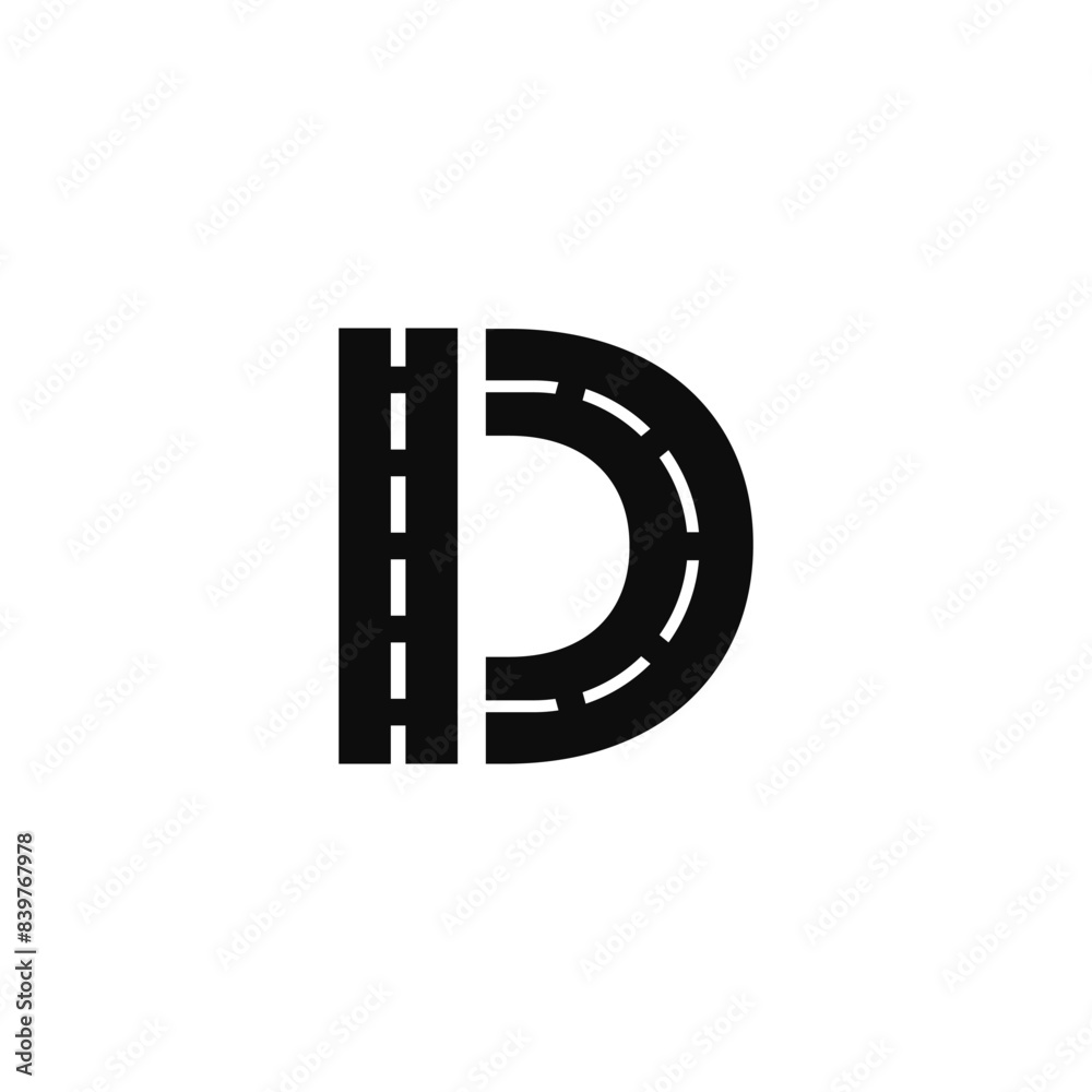 Letter D Road logo icon vector template Letter D Road logo icon vector template