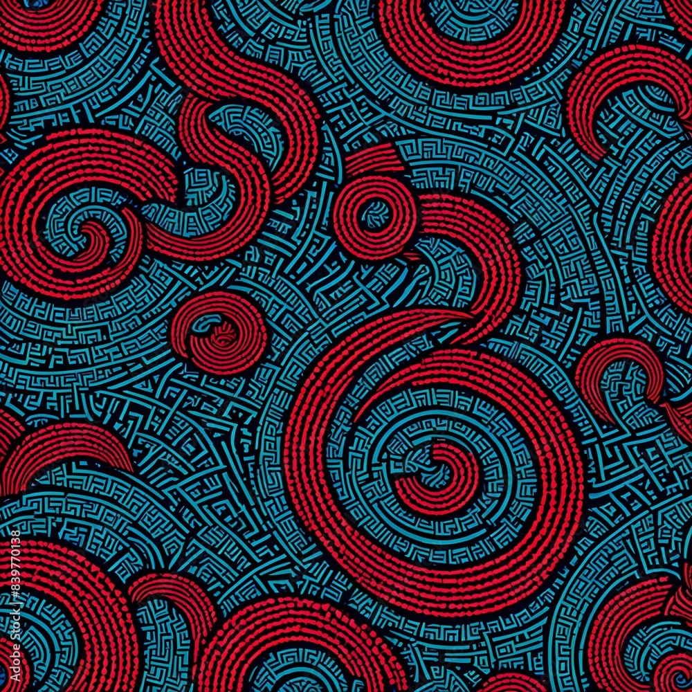 Fototapeta premium Endless Abstract Harmony: Seamless Pattern Photo Stock Collection