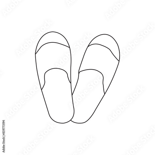 flip flops icon design