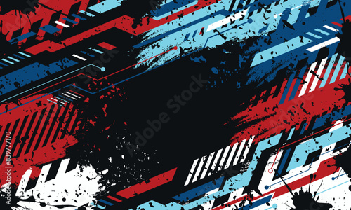 Abstract grunge background for extreme jersey team, racing, cycling, football, gaming, etc