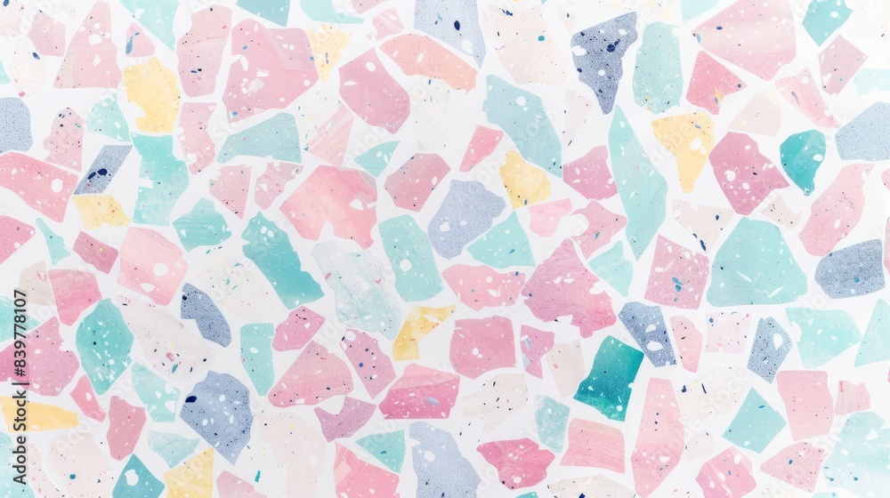 Terrazzo background in cute pastel pattern Terrazzo background in cute pastel pattern