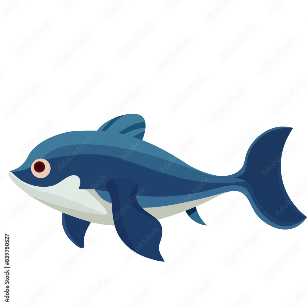 Obraz premium shark cartoon isolated