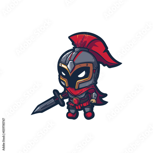 cute ares character vector design