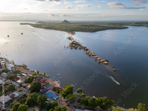 Aerial drone view of 