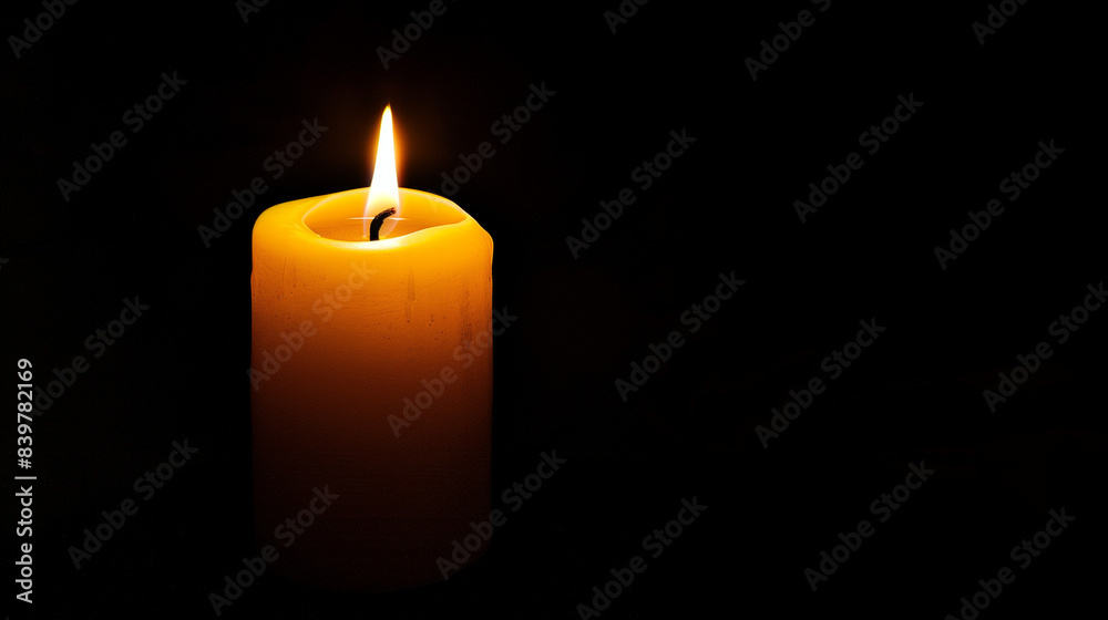 candle in the dark isolated on black background candle in the dark isolated on black background