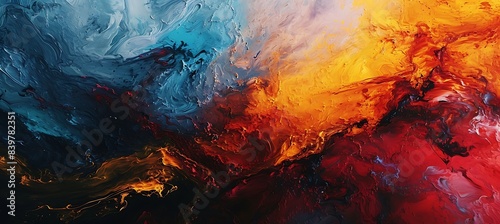 Abstract Textured Backdrop with Multicoloured Paint Splashes