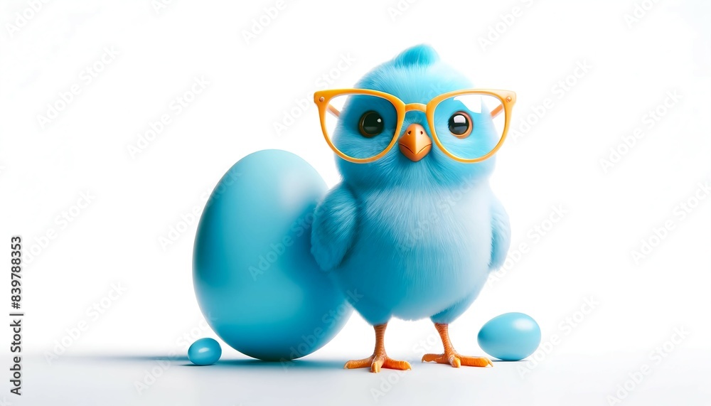 Chick with rocking sunglasses. Easter. Chick with rocking sunglasses. Easter.