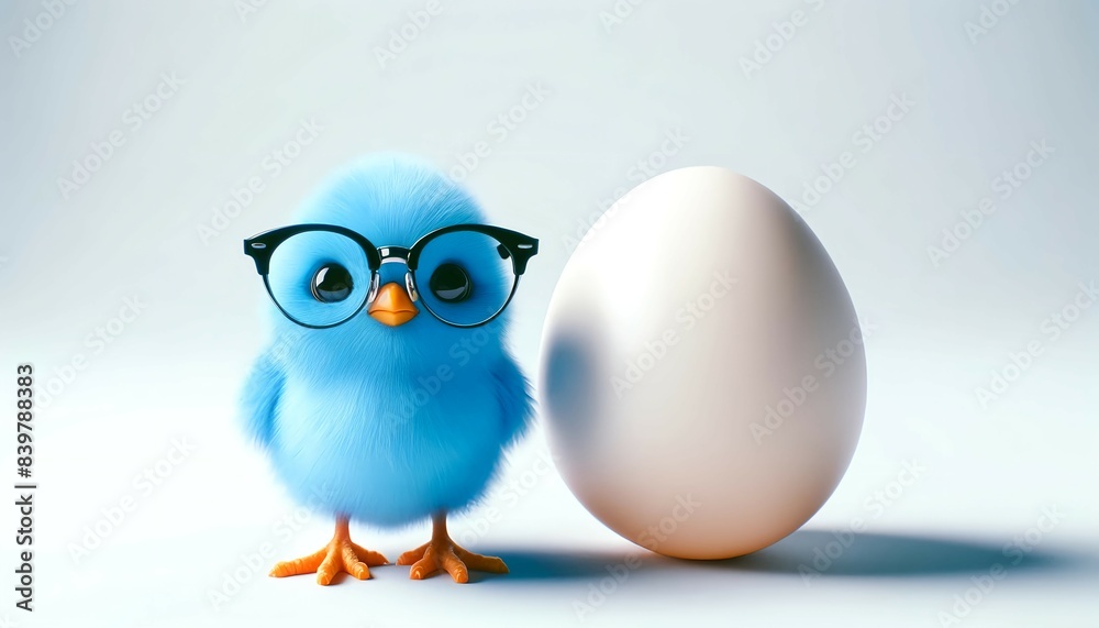 Chick with rocking sunglasses. Easter.