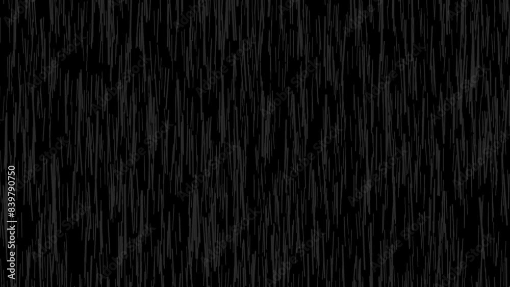 Falling raindrops footage animation in realtime on  black background,  Rain Overlay Background At Night,
Rain on Black Background. Rain Animation. High quality, Heavy rain drop in rainy