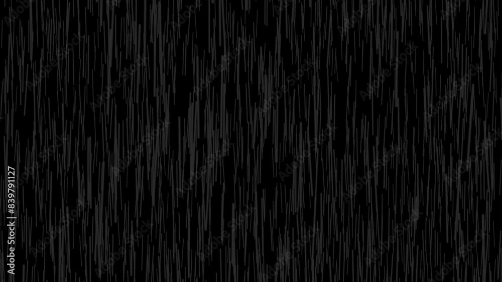 Falling raindrops footage animation in realtime on  black background,  Rain Overlay Background At Night,
Rain on Black Background. Rain Animation. High quality, Heavy rain drop in rainy