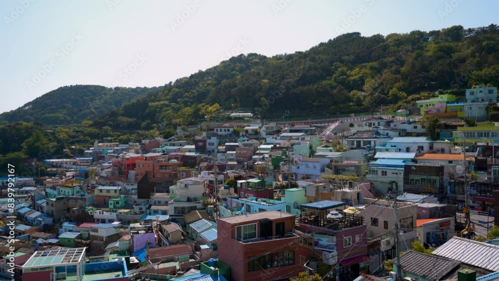 Beatiful View on Gamcheon Culture Village in Busan, South Korea Beatiful View on Gamcheon Culture Village in Busan, South Korea