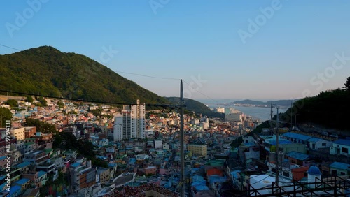 Beatiful View on Gamcheon Culture Village in Busan, South Korea