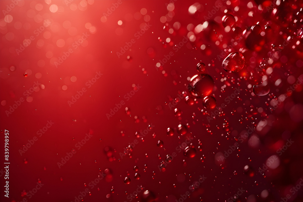 3D molecule on red background. 3D molecule on red background.
