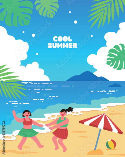 Summer, Illustration, Travel, Sea, Sea, Underwater, Fish, Beach, Noeul, Recreation Area, Vacation, Vacation, Tourism