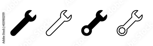Wrench icon set. repair icon vector. tools icon vector