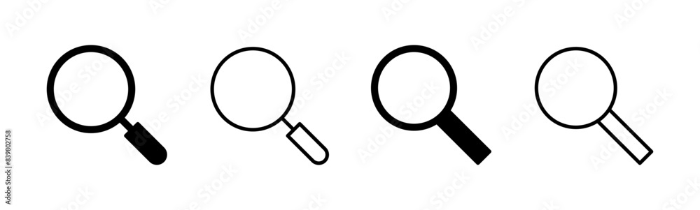 Search icon set. search magnifying glass icon Search icon set. search magnifying glass icon