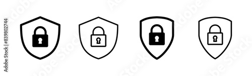 Security icon set. protection icon. privacy. vpn