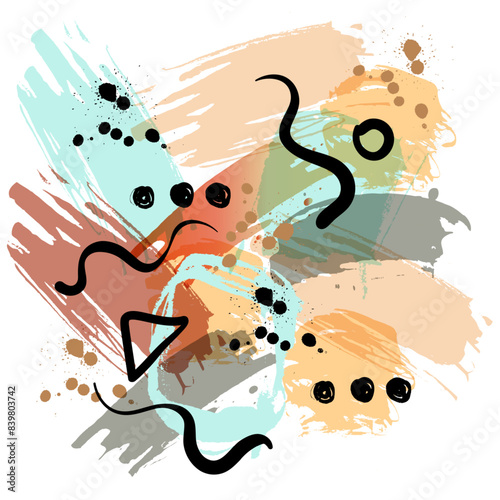 Retro vintage 80s or 90s fashion style abstract seamless pattern background. ...