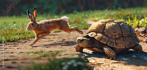 tortoise racing hare fable