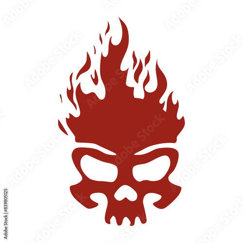 skull and fire logo.eps
