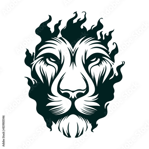 lion head silhouette