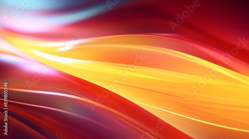 Abstract Colorful Waves of Light: Dynamic and Vibrant Motion Art.