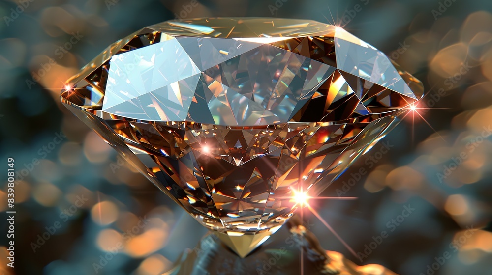Sparkling Gem: An Artistic Interpretation of the Diamond's Radiant Beauty Sparkling Gem: An Artistic Interpretation of the Diamond's Radiant Beauty